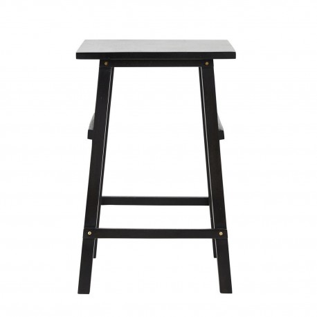house doctor table d appoint carree bois noir epure