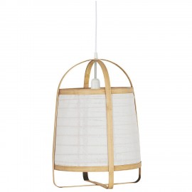 Suspension style lanterne japonaise bambou tissu IB Laursen