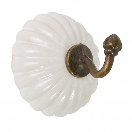 patere vintage ceramique blanc ib laursen