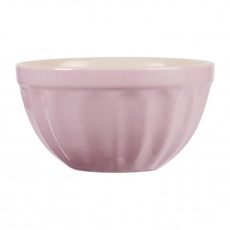 Bol à céréales côtelé grès IB Laursen rose