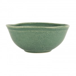 ib laursen bol petit dejeuner gres style rustique vert