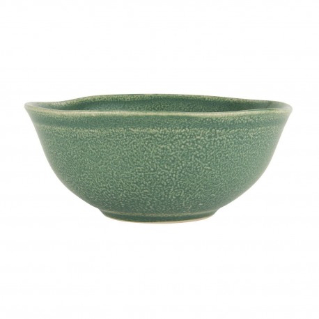 ib laursen bol petit dejeuner gres style rustique vert