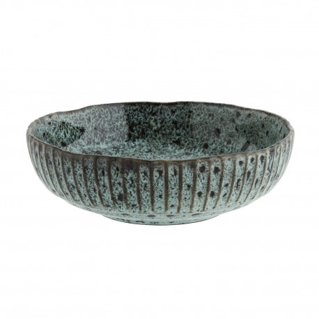 madam stoltz grand bol gres emaille texture poterie bleu turquoise