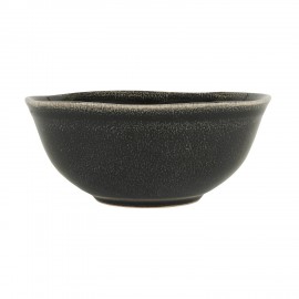 Bol petit déjeuner grès IB Laursen noir