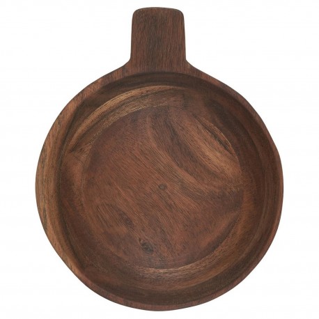 bol rustique bois acacia avec poignee ib laursen 20 cm