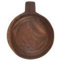 bol rustique bois acacia avec poignee ib laursen 20 cm