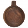 Bol rustique bois acacia avec poignée IB Laursen 20 cm