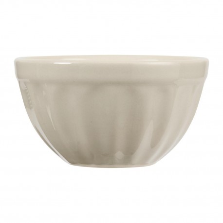 Bol à céréales côtelé grès IB Laursen gris