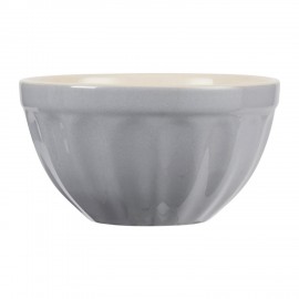 Bol côtelé petit déjeuner grès IB Laursen gris