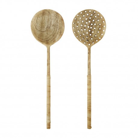 couverts a salade rustiques en bois manguier madam stoltz