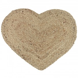 set de table coeur jute naturel beige ib laursen