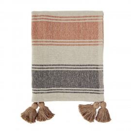 madam stoltz plaid grosses rayures multicolores orange pastel