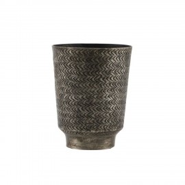 Cache-pot alu gravé House Doctor Oli