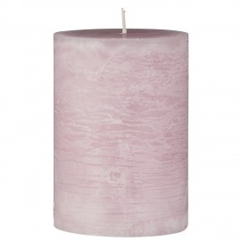 Bougie cylindre rustique IB Laursen rose