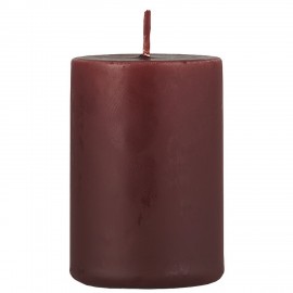 ib laursen petite bougie cylindre brun marron fonce