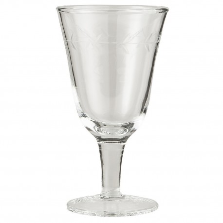 Verre à vin blanc gravé IB Laursen