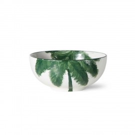 hk living bol ceramique motif palmier vert palms bold and basic