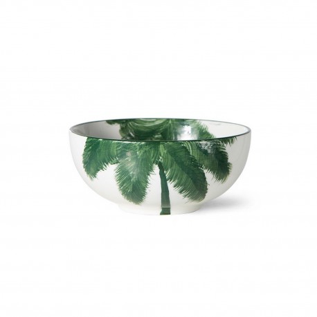 hk living bol ceramique motif palmier vert palms bold and basic