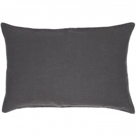 ib laursen housse de coussin rectangulaire lin gris fonce 6201-34