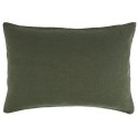 ib laursen housse de coussin lin rectangulaire vert fonce 6201-55