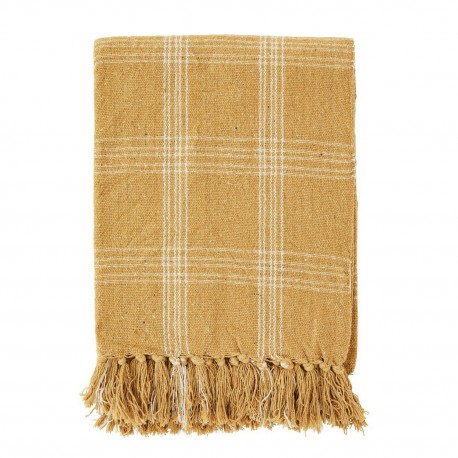 madam stoltz plaid a carreaux retro vintage jaune moutarde