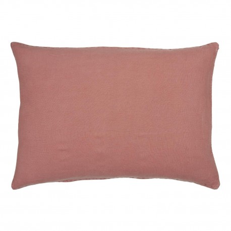 grande taie d oreiller lin vieux rose 50 x 70 cm ib laursen
