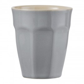 tasse a cafe cotelee gobelet gres gris ib laursen