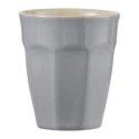 tasse a cafe cotelee gobelet gres gris ib laursen