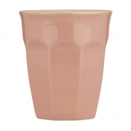 tasse a cafe rustique style campagne rose corail pourdre ib laursen
