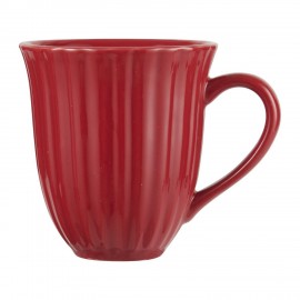 Mug évasé grès texturé IB Laursen rouge