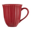Mug évasé grès texturé IB Laursen rouge