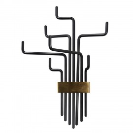 house doctor pipes porte manteau mural metal design industriel cb1211