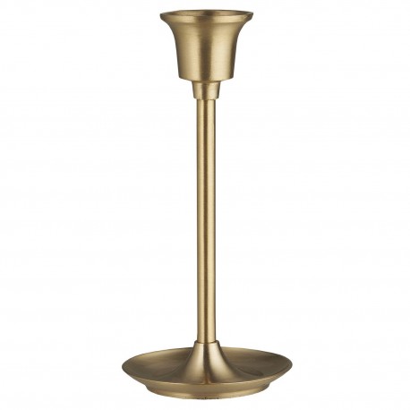 bougeoir simple metal dore laiton ib laursen