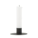 ib laursen bougeoir metal noir rond simple basique