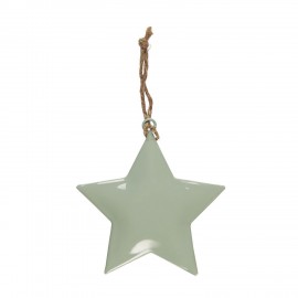ib laursen decoration de noel etoile metal vert pastel