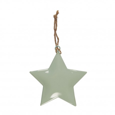 ib laursen decoration de noel etoile metal vert pastel