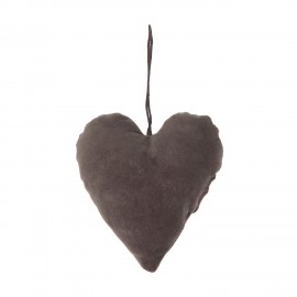 Cœur décoration de sapin velours IB Laursen violet