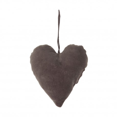 Cœur décoration de sapin velours IB Laursen violet