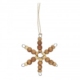 Etoile de sapin suspension bois naturel IB Laursen