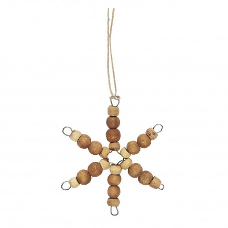 Etoile de sapin suspension bois naturel IB Laursen