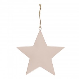 grande etoile decoration de sapin de noel metal rose pastel ib laursen
