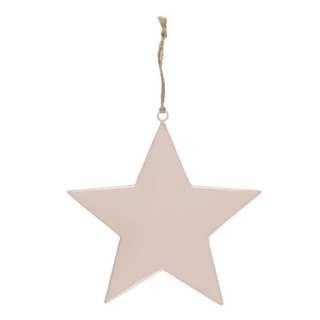 grande etoile decoration de sapin de noel metal rose pastel ib laursen