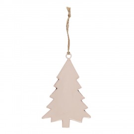 decoration de noel sapin rose pastel metal ib laursen