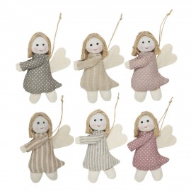 Décoration de sapin anges tissu IB Laursen set 6