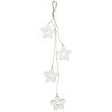fleurs sculptees en bois decoratives a suspendre blanche ib laursen