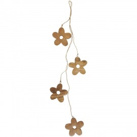 fleurs en bois decoration murale a suspendre ib laursen