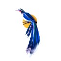 decoration murale oiseau exotique bleu studio roof paradise bird flores ttm82
