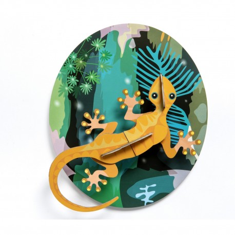 studio roof jungle gecko decoration murale animal de la jungle