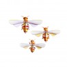 Décoration murale en carton abeilles Studio Roof set de 3