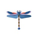 studioroof libellule murale decoration carton bleu